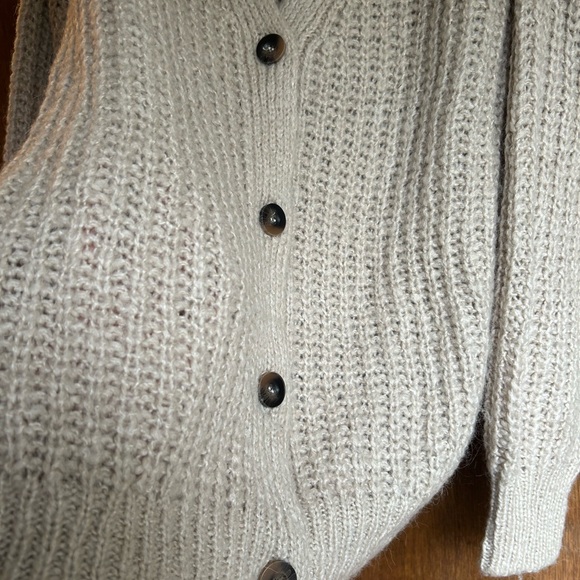 Cozy Cream Knit Cardigan Sweater - Picture 2 of 7